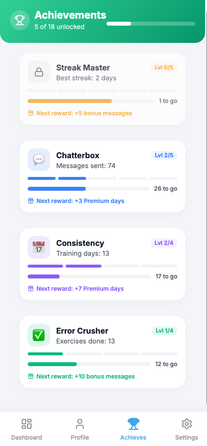 Telegram Mini App interface screenshot 2