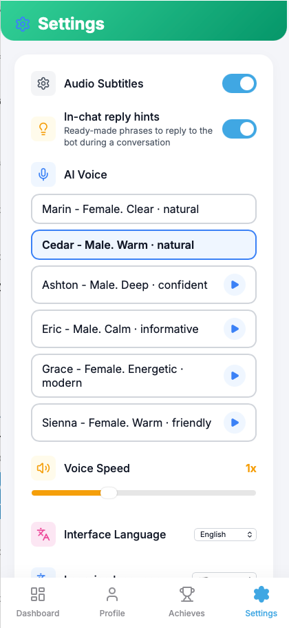Telegram Mini App interface screenshot 3